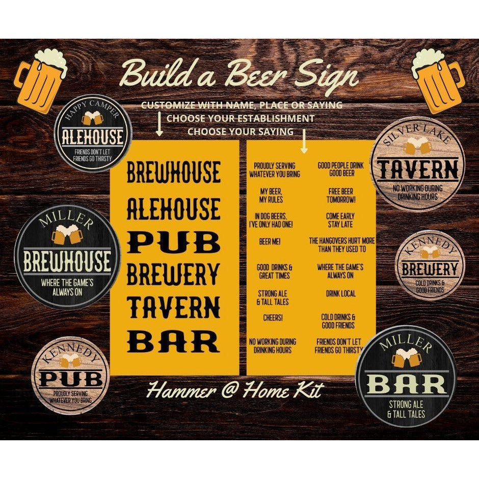 BUILD A BEER SIGN COLLECTION