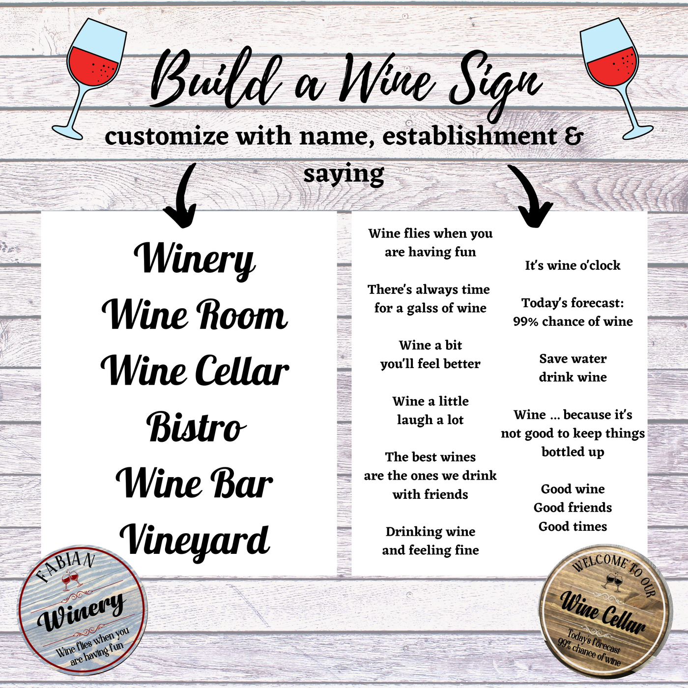 BUILD A WINE SIGN COLLECTION