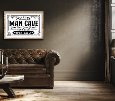 WELCOME TO THE MAN CAVE WORKSHOP