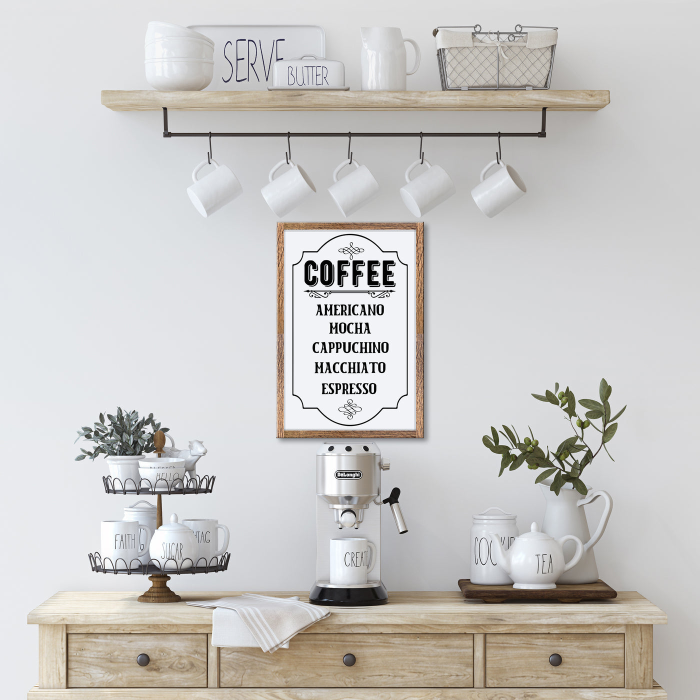 FARMHOUSE COFFEE BAR SIGNS (BDJ)