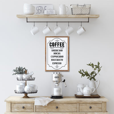 FARMHOUSE COFFEE BAR SIGNS