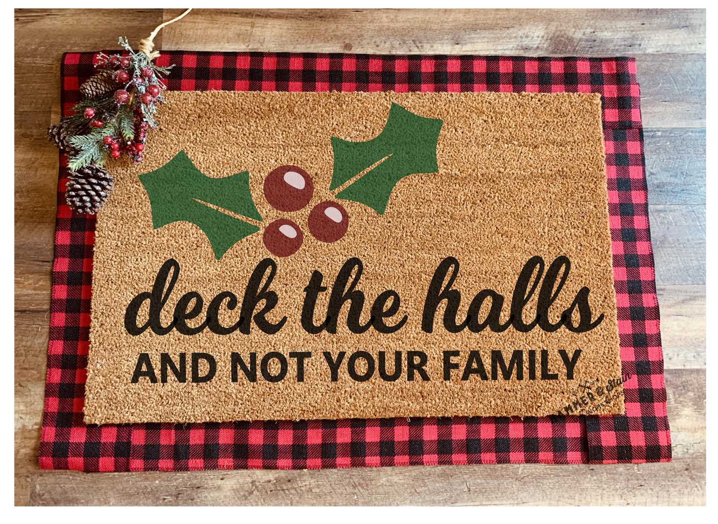HOLIDAY DOORMAT