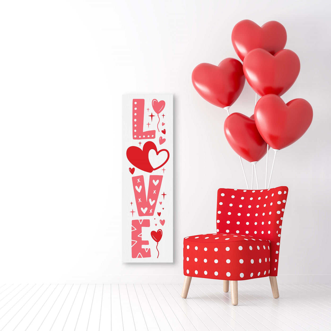 HELLO VALENTINE 3FT MINI PLANKS