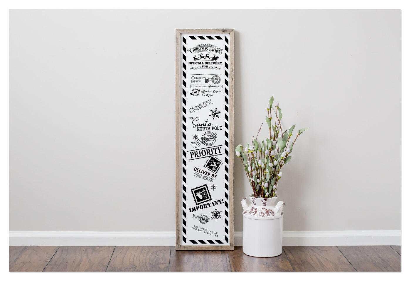 WHIMSICAL WINTER FRAMED PORCH LEANERS WORKSHOP
