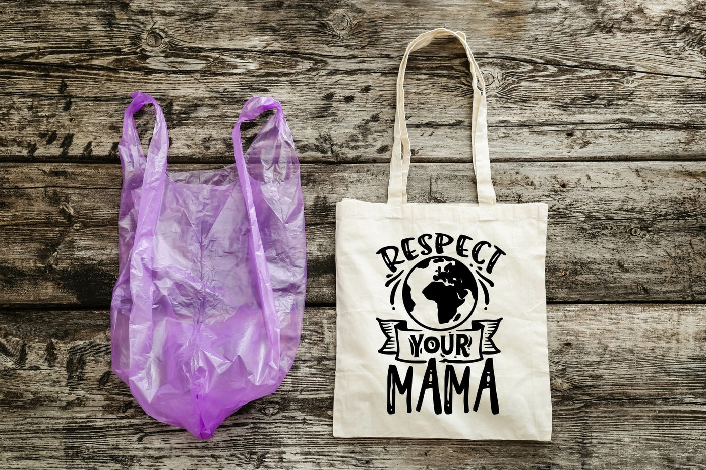 BE THE CHANGE - EARTH DAY TOTES