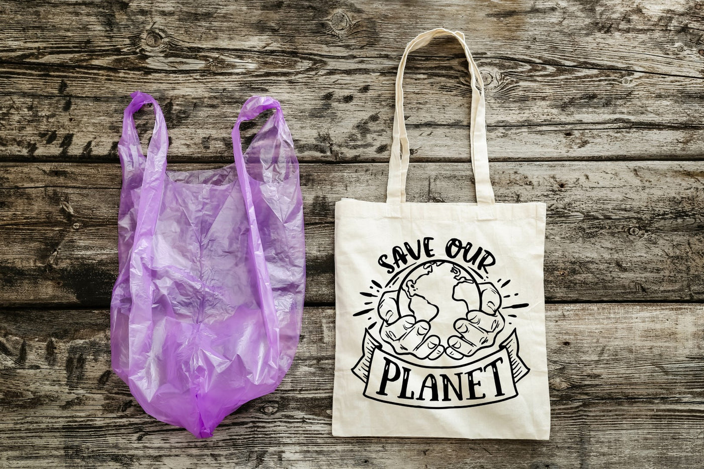 BE THE CHANGE - EARTH DAY TOTES