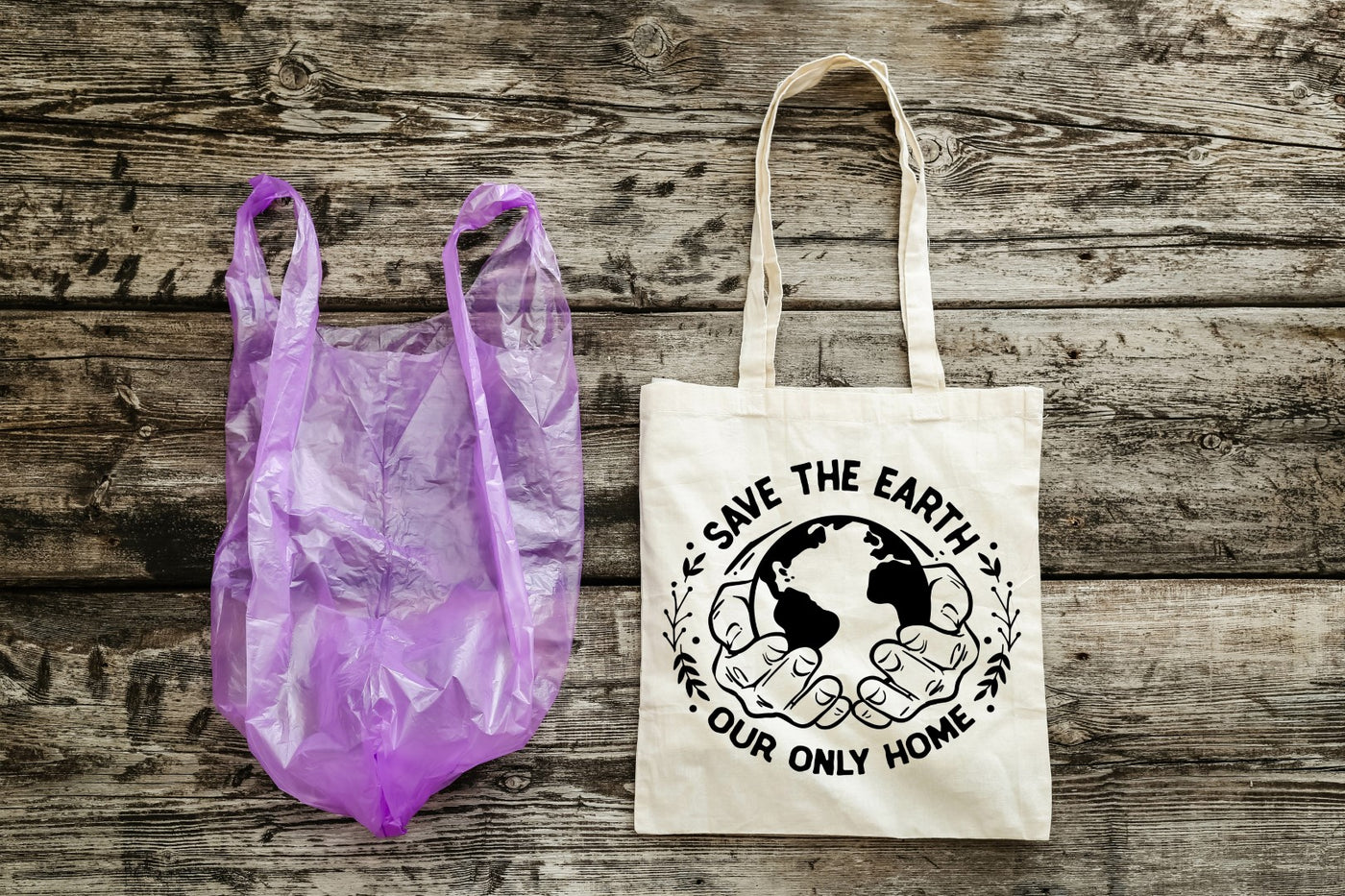 BE THE CHANGE - EARTH DAY TOTES