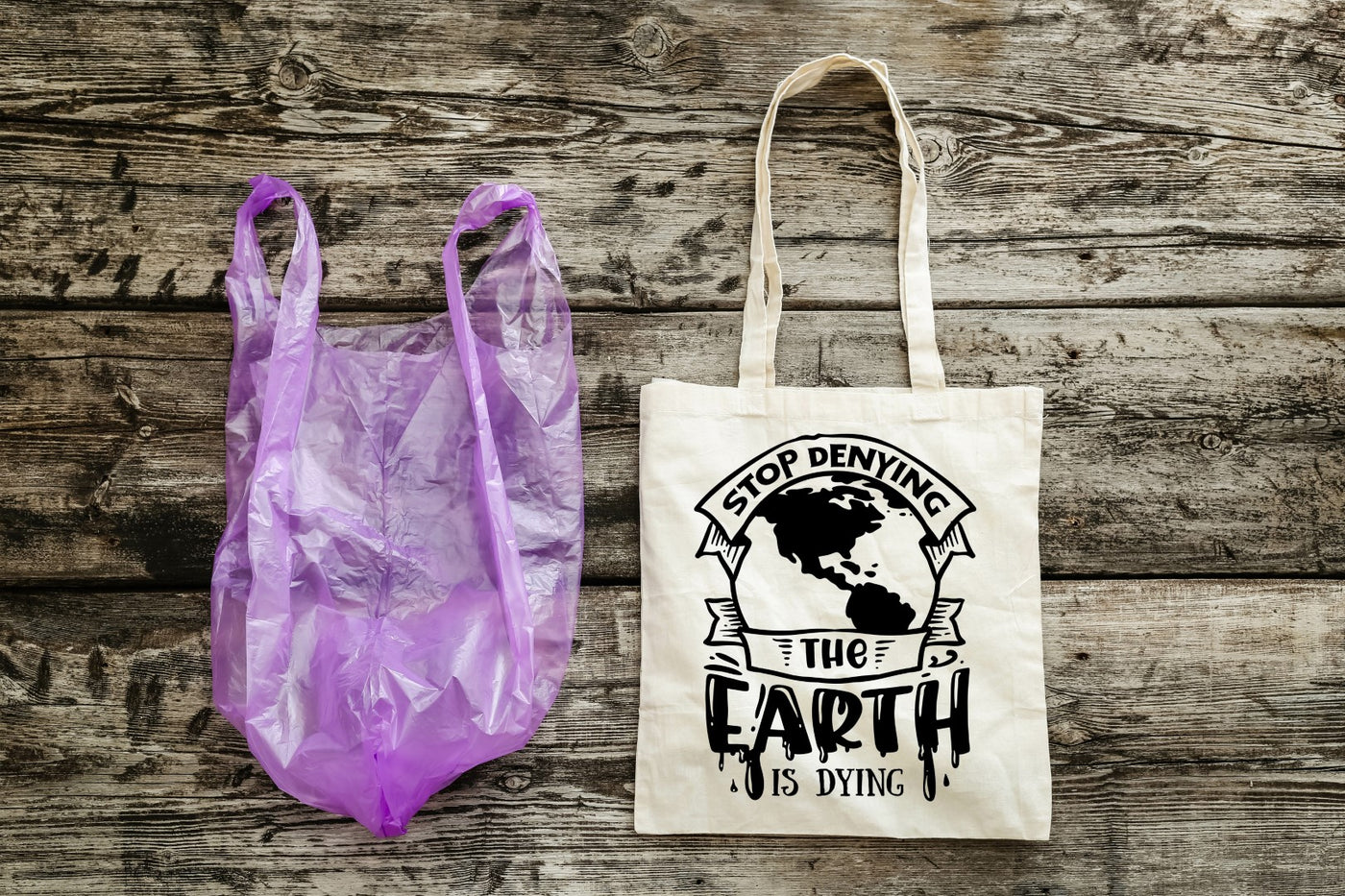 BE THE CHANGE - EARTH DAY TOTES